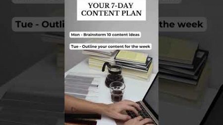 The Ultimate 7-Day Content Plan for Social Media Success