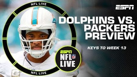 The problems the Dolphins pose for the Packers 👀 + Bo Nix isn’t looking like a rookie 😤 | NFL Live