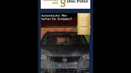 BGH-Urteil: Waschanlagenbetreiber haften für Schäden an Serienfahrzeugen! 🚗💦 #Recht #Sicherheit