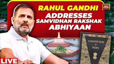 LIVE | Rahul Gandhi, Mallikarjun Kharge Address Samvidhan Rakshak Abhiyaan in Delhi | India Today