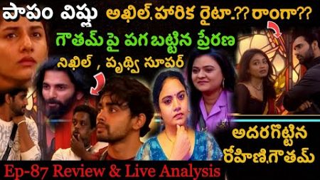 Bigg Boss Telugu 8 Episode 87 &amp; Live task Review By Spy Akka | Gautham #biggbosstelugu8 #starmaa