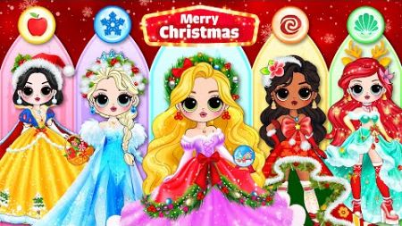 Merry Christmas Fashion: Disney Princess Dress Up | DIY Paper Dolls Fashion