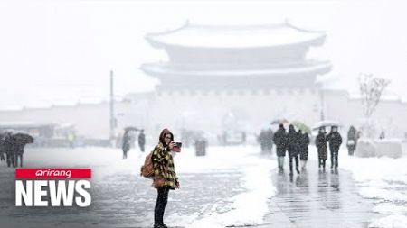 Heaviest snow for any November in 117 years recorded on Wednesday in Seoul