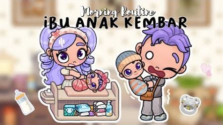 VLOG: 🌻MORNING ROUTINE IBU ANAK KEMBAR ! 👶🏻👶🏻 AVATAR WORLD DRAMA ROLEPLAY | PAZU