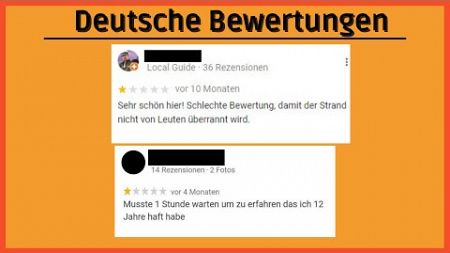 Wenn Deutsche Online-Bewertungen schreiben... #2