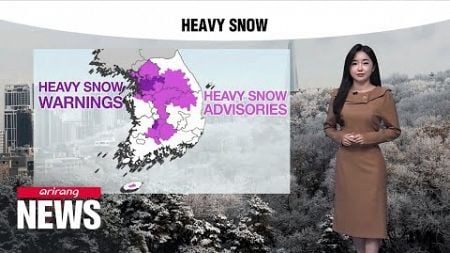 [Weather] More heavy snow is expected tomorrow, heavy snow warnings issued