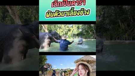 เลิกเป็นดารา ผันตัวมาเลี้ยงช้าง #มิ้นท์นวินดา #thailand #ควาญช้าง #Vlog #ปักหมุดชาแนล #ช้าง