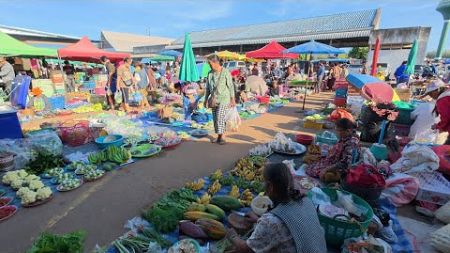 อาหารตามฤดูกาล เขียดโม้ ปลาสูบหนอง หอยขม ตลาดนัดวันพุธอำเภอตระการพืชผล อุบลราชธานี