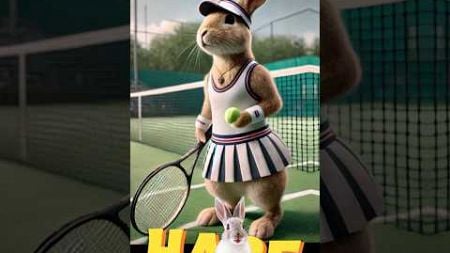 Amazing Tennis Players as Animals