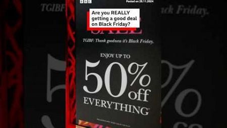 Are you really getting a good deal on Black Friday? #BlackFriday #BBCNews