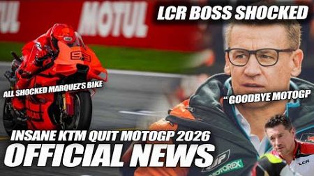 INSANE HUGE BUNKRUPT KTM QUIT MotoGP, LCR Honda Boss SHOCKED, Marquez Believe GP25 to Bagnaia