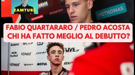 Quartararo/Acosta: chi meglio al debutto in MotoGP?