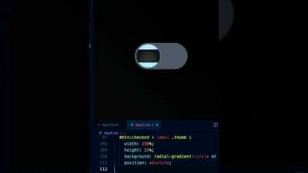 Day 003 - 🤯 CSS Eye Toggle | Fun 3D Animation with HTML &amp; CSS #coding #webdevelopment #html #css