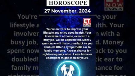 Gemini Horoscope | 27 Nov Zodiac | Astrology &amp; Prediction of the Day | #shorts #Rashifal #horoscope