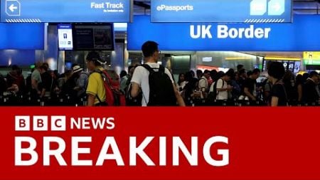 Net migration into the UK has fallen, official figures show | BBC News