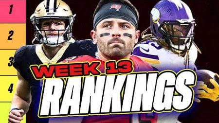 MUST USE RANKINGS for Week 13 Fantasy Football - Fantasy Football Rankings