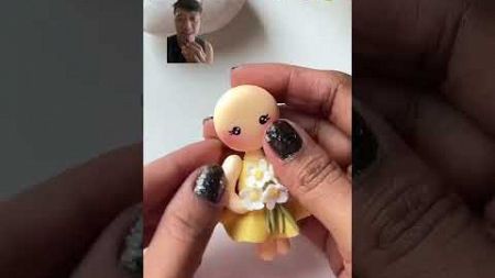 #diy #beautifulpaperdoll #polymerclay #paperdollcraft #miniature #paperdoll #handmade #handmadedoll