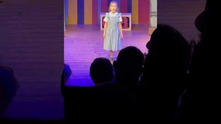 My first musical play as Matilda in the Matilda Musical.