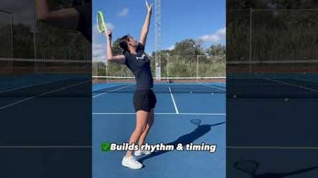 Serve flow drill 🎾 #tennis #tennistime #tennistips #serve #tennisplayer #tennislife #tenniscoach