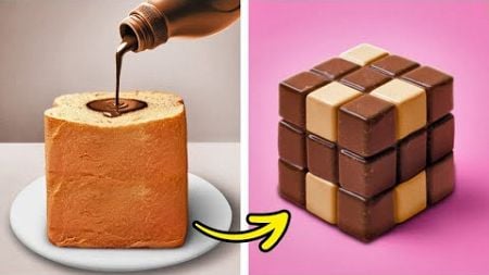 CUBE CHOCOLATE CAKE 🍫🎂 SIMPLE &amp; DELICIOUS DESSERTS IN MINUTES! ⏰