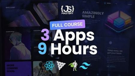 Build and Deploy 3 Animated Websites with GSAP &amp; Three.js to Land a Job | Full 10 Hour Course