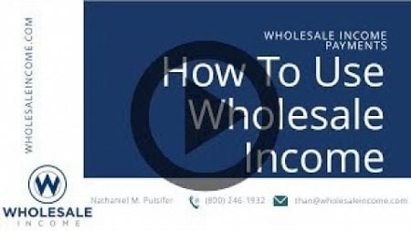 How To Use - Case Studies of Wholesale Income - Quickstart Video [3 of 5]