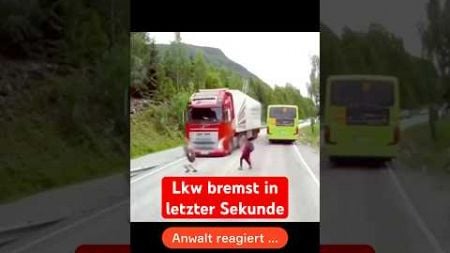 Kinder rennen auf die Straße und werden fast überfahren 😳​​ | WBS.LEGAL #shorts