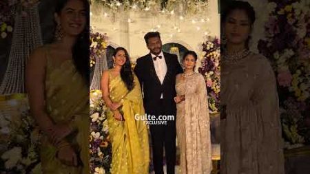 #NiharikaKonidela at Director Sandeep Raj and Chandni Rao&#39;s Wedding Reception 💛 | Gulte