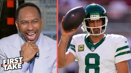 FIRST TAKE | Stephen A. Smith responds to Aaron Rodgers rips ESPN for &quot;unfounded &amp; asionine&quot; takes