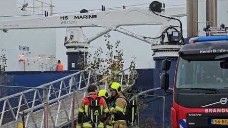 Brandje op boot AZC H.I.Ambacht