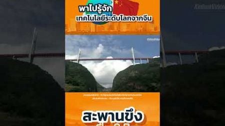 สะพานขึงสูงที่สุดในโลก เทคโนโลยีระดับโลกจีน #LSCargo #แอลเอสคาร์โก้ #รับนำเข้าสินค้าจากจีน #ขนส่งจีน