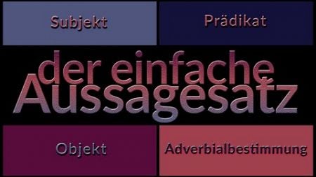 Der einfache Aussagesatz. Bildung und Aufbau. Просте розповідне речення в німецькій мові. Побудова.