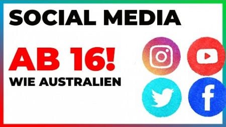 SOCIAL MEDIA BIS 16 VERBIETEN? #sozialemedien #socialmediaban #australia