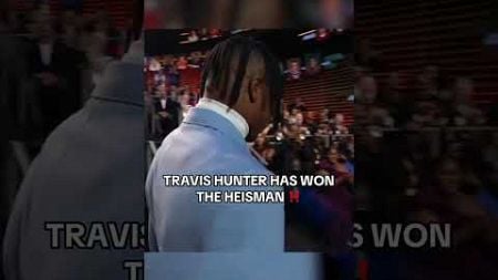 The moment Travis Hunter won the Heisman Trophy 🏆