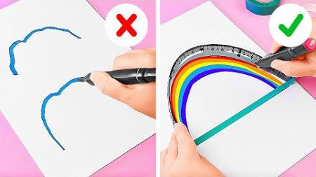 ✨ TOP 10 RAINBOW SCHOOL HACKS FOR A FUN LEARNING EXPERIENCE! 🌈