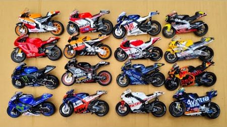 Review Diecast Collection Model MotoGP Bikes 1/18 Scale on the Floor