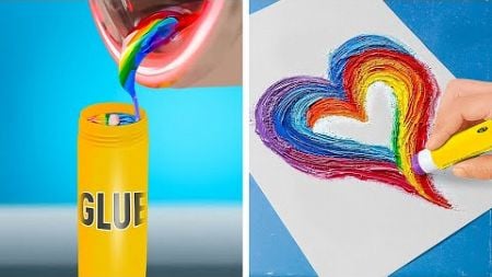 WOW🌈✨ CUTE RAIBOW CRAFT IDEAS FOR BORING DAYS