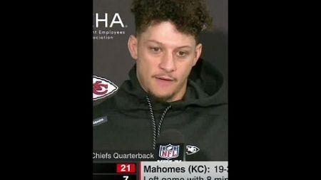 Patrick Mahomes explains his ankle injury in the Chiefs&#39; win vs. the Browns