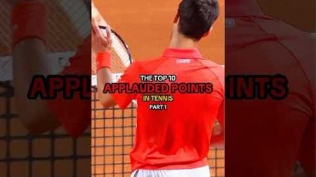 Top 10 Applauded Points in Tennis Part 1