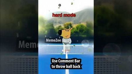 Tennis hard mode 2 #memes