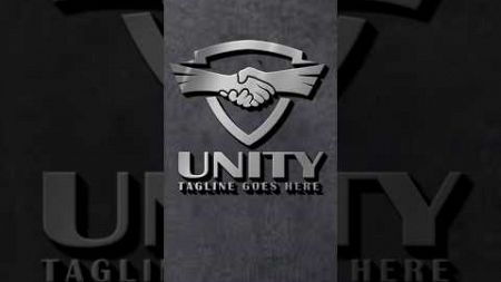 Unity logo design tutorial using Adobe illustrator #art #shorts