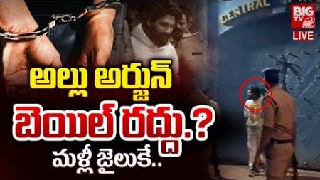 బన్నీ మళ్లీ జైలుకేనా! LIVE | Allu Arjun Bail Cancel? Pushpa 2 | Sandhya Theatre Incident | BIG TV