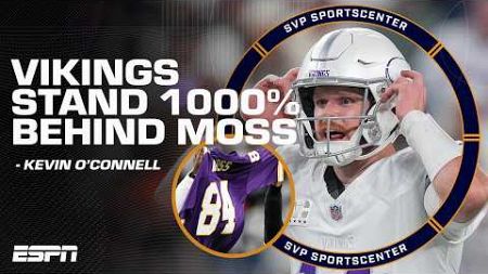 VIKINGS STAND 1000 PERCENT BEHIND RANDY MOSS 💜 Kevin O&#39;Connell after MNF win vs. Bears | SC with SVP