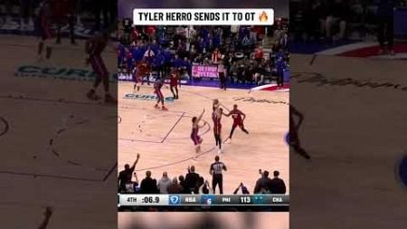 Tyler Herro sends it to OT 🔥