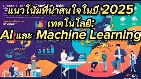 #ด่วน แนวโน้มที่น่าสนใจในปี 2025เทคโนโลยี:AI และ Machine Learningคาดการณ์ว่า ตลาด AI ทั่วโลก