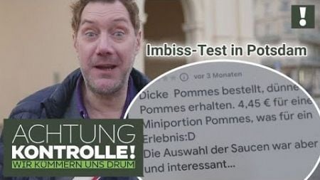 Schlechte BEWERTUNGEN in Potsdam? 😮 Schmeckt der Imbiss wirklich so übel? | Achtung Kontrolle