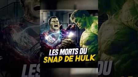 Que s’est il réellement passé dans l’univers quand Hulk a snappé ? #Bestof2024 #endgame #thanos #mcu