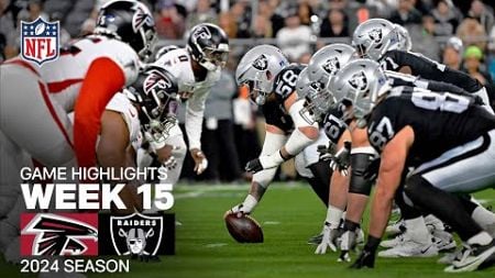 Atlanta Falcons vs. Las Vegas Raiders Game Highlights | NFL 2024 Season Week 15