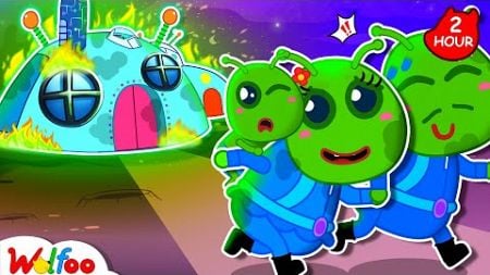 Run!!! Alien&#39;s House Is Burning! | Safety Tips | Education Videos for Kids | Wolfoo Family