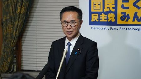 12月17日 政治改革関連3法案採決後 #古川元久 代表代行ぶら下がり